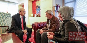 Kılıçdaroğlu, mağdur aileyi makamında kabul etti