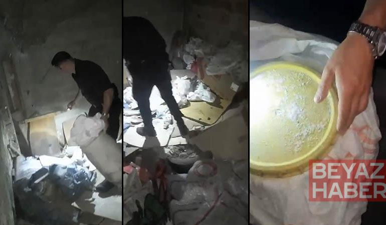 Kağıthane’de uyuşturucu deposuna çevrilen aile binasına baskın: