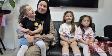 13 yıl önce ameliyat olup görmeye başlayan Eda Nur, 3 çocuğunun da sağlığına kavuşmasını istiyor