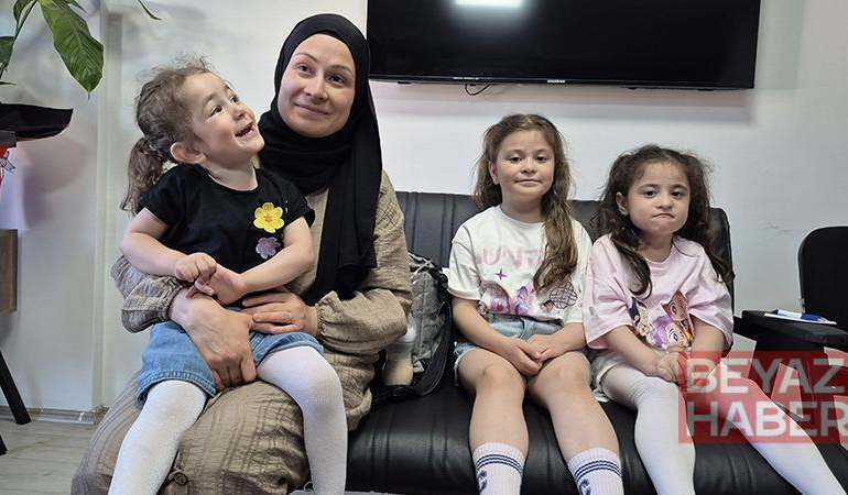 13 yıl önce ameliyat olup görmeye başlayan Eda Nur, 3 çocuğunun da sağlığına kavuşmasını istiyor
