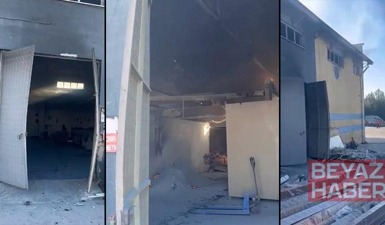 Metal fabrikasında eritme kazanı patladı; 1 işçi ağır yaralı