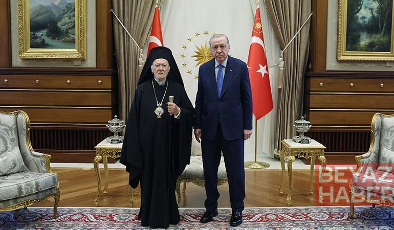 Cumhurbaşkanı Erdoğan, Fener Rum Patriği ile görüştü