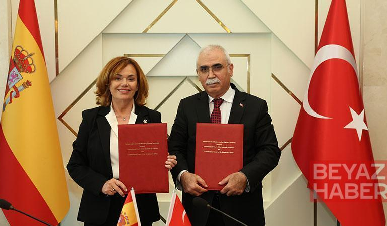Türkiye ve İspanya Anayasa Mahkemesi arasında iş birliği anlaşması imzalandı