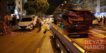 Seyir halindeyken kalp krizi geçirip park halindeki araçlara çarpan sürücü hastanede öldü