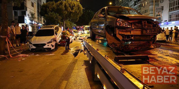 Seyir halindeyken kalp krizi geçirip park halindeki araçlara çarpan sürücü hastanede öldü