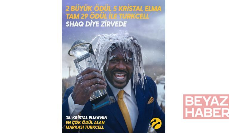 Turkcell’in Shaq diye 5G reklamına Kristal Elma’dan 5 Kristal Elma, 2 Büyük Ödül