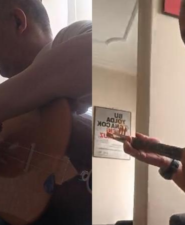 Boşanmayı davul zurna ile kutlayan kadının eski eşi de bağlama çaldı