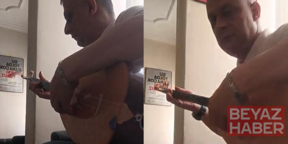 Boşanmayı davul zurna ile kutlayan kadının eski eşi de bağlama çaldı