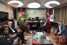 SANKON Genel Başkanı Cevahiroğlu, Gana Cumhuriyeti Ankara Büyükelçisini ziyaret etti