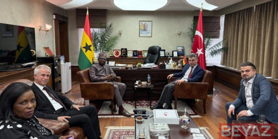 SANKON Genel Başkanı Cevahiroğlu, Gana Cumhuriyeti Ankara Büyükelçisini ziyaret etti