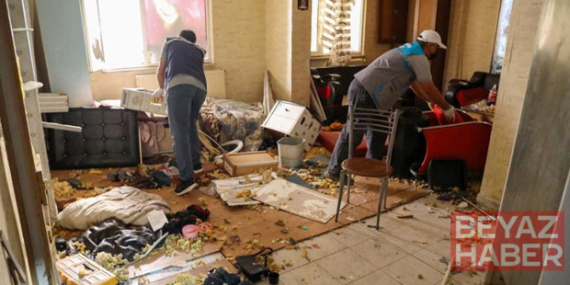 Diyarbakır’da apartman sakinleri şikayet etti! Bir evden 3 kamyon çöp çıkartıldı