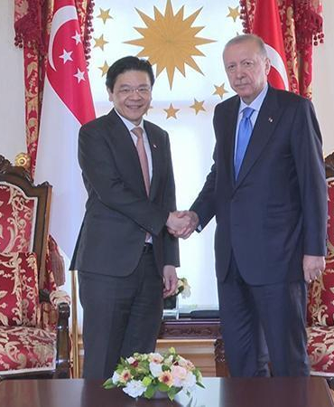 Cumhurbaşkanı Erdoğan, Singapur Başbakanı Wong
