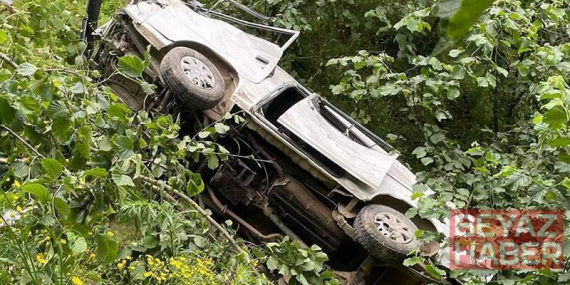 Giresun’da kamyonet fındık bahçesine yuvarlandı: 1 ölü