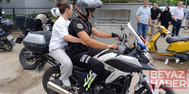 Yanlış sınav yerine giden adayı motosikletli trafik polisi yetiştirdi