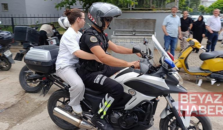 Yanlış sınav yerine giden adayı motosikletli trafik polisi yetiştirdi