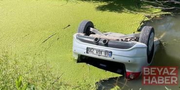 Drenaj kuyusundaki otomobilden 2 cansız beden çıkarıldı