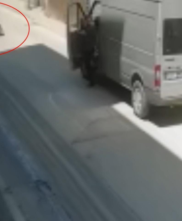 Yola dökülen mazotun neden olduğu kazalar kamerada