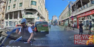 Beyoğlu’nda yol verme tartışmasında