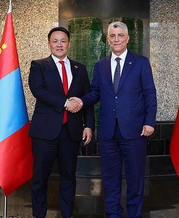 Bakan Bolat, Moğolistan Başbakan Yardımcısı Nyamtaishir ile görüştü
