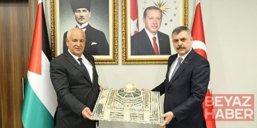 Bakan Çiftçi, Filistinli mevkidaşı Ziyad Hab El Rih ile bir araya geldi