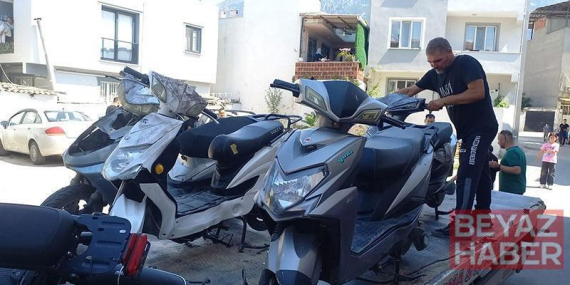 Manisa’da çalınan 6 motosiklet 90 güvenlik kamerası incelenerek bulundu: 3 gözaltı