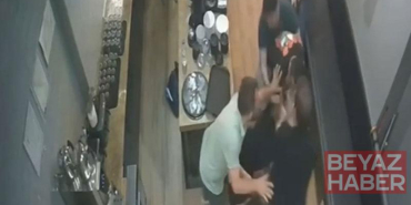 Kadıköy’de kafe çalışanına saldıran kişi kamerada