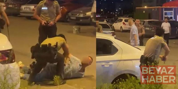 Kesici aletle bekçilere saldıran şüpheli, bacağından vurularak yakalandı