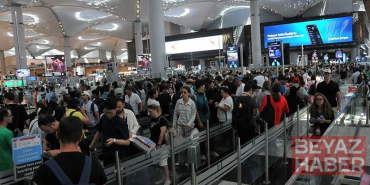 İstanbul Havalimanı’nda okulların kapanmasıyla tatil yoğunluğu başladı ​