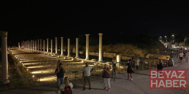 Modern ve antik yaşamın bir arada olduğu Side Antik Kenti