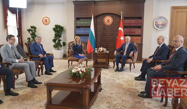 TBMM Başkanı Kurtulmuş, Bulgaristan Ulusal Meclisi Başkanı Dotsova ile görüştü