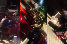 Beşiktaş’ta polis noktasında bariyeri kırdı; sürücünün kaçmaya çalıştığı anlar kamerada