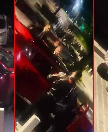 Beşiktaş’ta polis noktasında bariyeri kırdı; sürücünün kaçmaya çalıştığı anlar kamerada