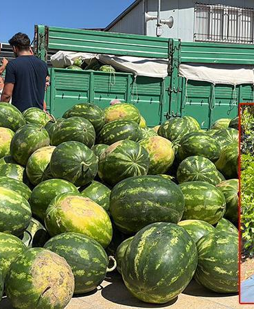 Hayırsever çiftçi, DMD hastası Uygar için bir kamyon karpuz bağışladı