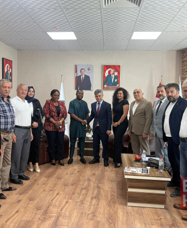 Sierra Leone Büyükelçiliği Ekonomi ve Ticaret Müsteşarı, SANKON Genel Merkezi’ni ziyaret etti