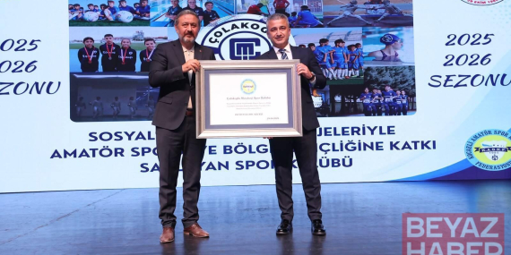 Çolakoğlu Metalurji Spor Kulübü’ne KASKF’den başarı plaketi
