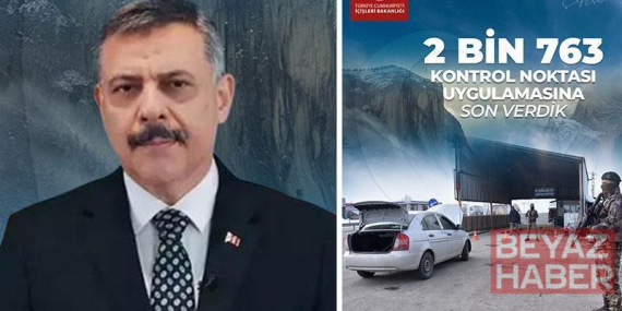 Bakan Çiftçi: 2 bin 763 kontrol ve arama noktası uygulamasına son verdik