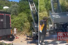 Yük asansörü elektrik hattının üzerine düştü! İki kişi akıma kapılarak öldü