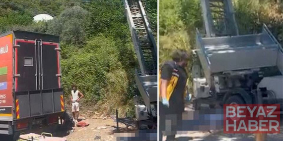 Yük asansörü elektrik hattının üzerine düştü! İki kişi akıma kapılarak öldü