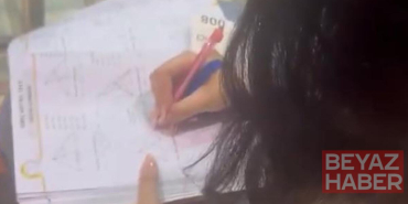 Duruşmada test çözdü! İnsanlık sınavı