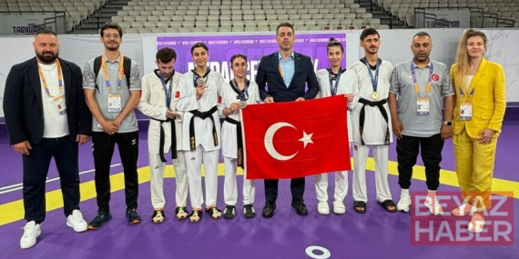 Milli tekvandocular, Almanya'daki turnuvanın ikinci gününde 17 madalya kazandı