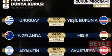 2026 Dünya Kupası heyecanı yarın 3 maçla devam edecek