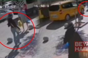 Taksicinin çarptığı avukat yaşam savaşı veriyor... O anlar saniye saniye kaydedildi