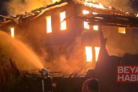 Taşköprü’de çıkan yangında bir ev kullanılamaz hale geldi