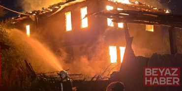 Taşköprü’de çıkan yangında bir ev kullanılamaz hale geldi