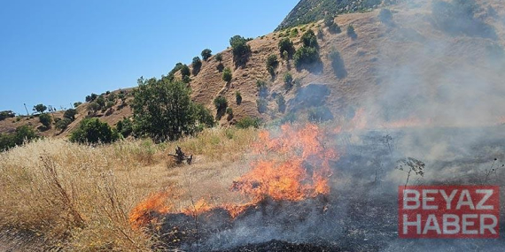Diyarbakır’da örtü yangını