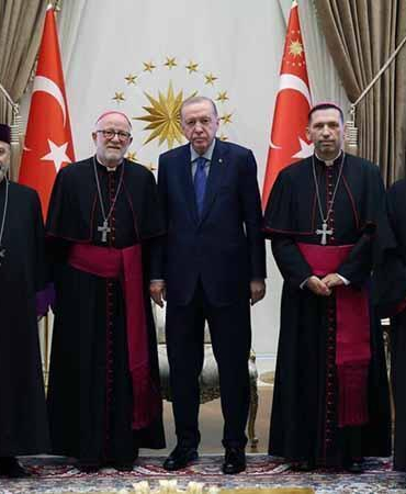 Cumhurbaşkanı Erdoğan, Türkiye Katolik Episkoposlar heyetini kabul etti