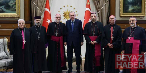 Cumhurbaşkanı Erdoğan, Türkiye Katolik Episkoposlar heyetini kabul etti