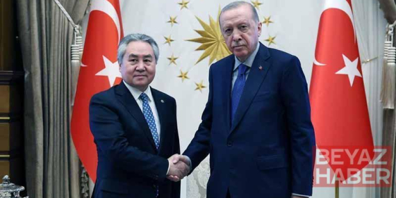 Cumhurbaşkanı Erdoğan, Kırgızistan Dışişleri Bakanı Kulubayev ile görüştü