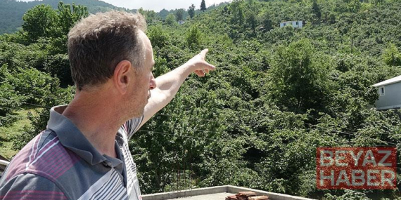 Trabzon’da ağaca çarpıp düşen İHA inceleniyor