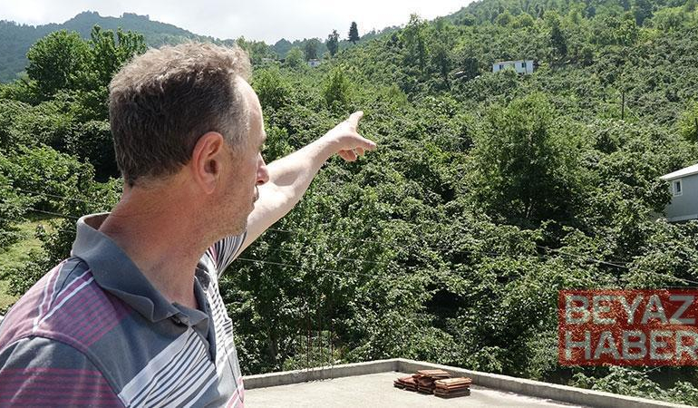Trabzon’da ağaca çarpıp düşen İHA inceleniyor